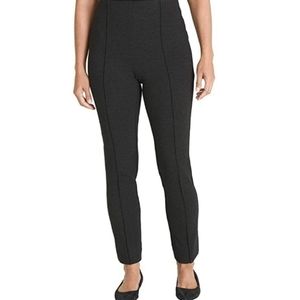 Chico's Juliet Slimming grey knit heather dark grey skinny pants